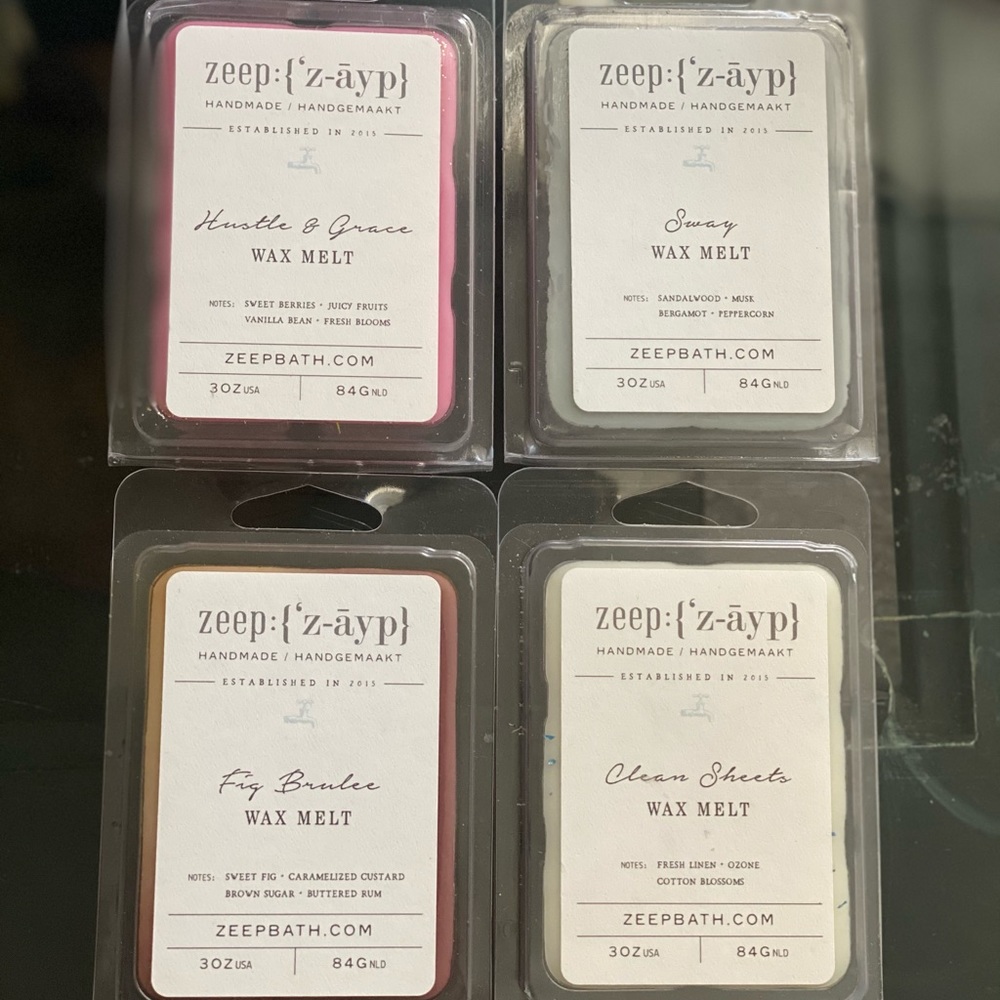 4 handmade candle waxes for $16